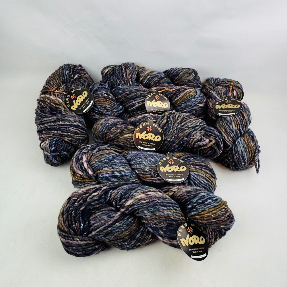Noro Iro Yarn 7 Skein Lot Color 30 Super Bulky Wool Silk Blend Multicolor Japan